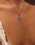 Sagittarius Coin Necklace Silver