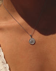 Sagittarius Coin Necklace Silver