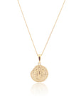 Scorpio Coin Necklace Gold