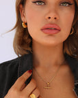 Silo Fob Necklace Gold
