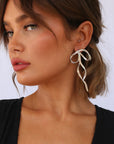 Take A Bow Earrings Silver