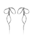 Take A Bow Earrings Silver