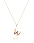 Initial Necklace Bubble Gold