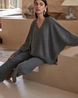 Vera Knit Sweater Dark Grey Marle