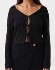 Poppy Long Sleeve Top Black