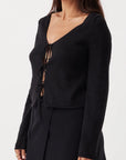 Poppy Long Sleeve Top Black