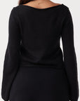 Poppy Long Sleeve Top Black