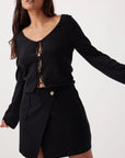 Poppy Long Sleeve Top Black