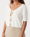 Poppy Reversible Organic Cotton Top Cream
