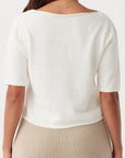 Poppy Reversible Organic Cotton Top Cream