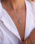 The Ocean Pearl Pendant Necklace Silver