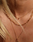 Petite Zodiac & Bubble Initial Stack Gold