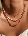 Petite Zodiac, Isla & Pearl Stack Gold