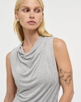 Mirage Drape Top Grey Marle