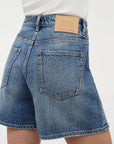 Eva Wide Denim Short Flux