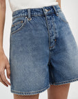 Eva Wide Denim Short Flux
