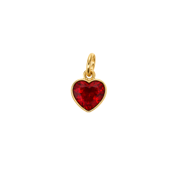 Small Glass Red Heart