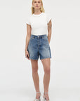 Eva Wide Denim Short Flux