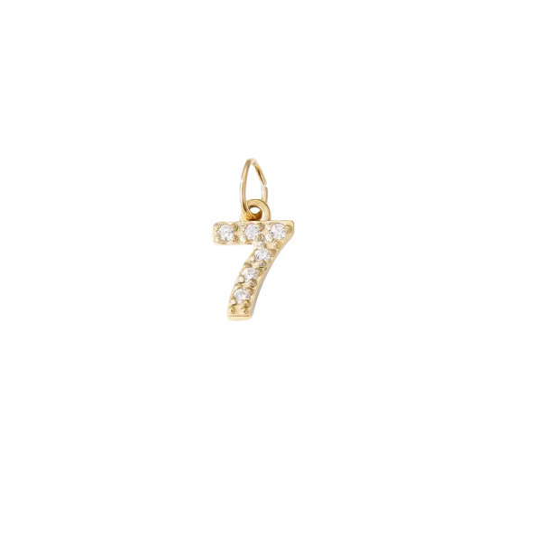 Latch &amp; Lock Charms Gold Numbers