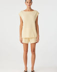 Poppy Tie Side Top Butter