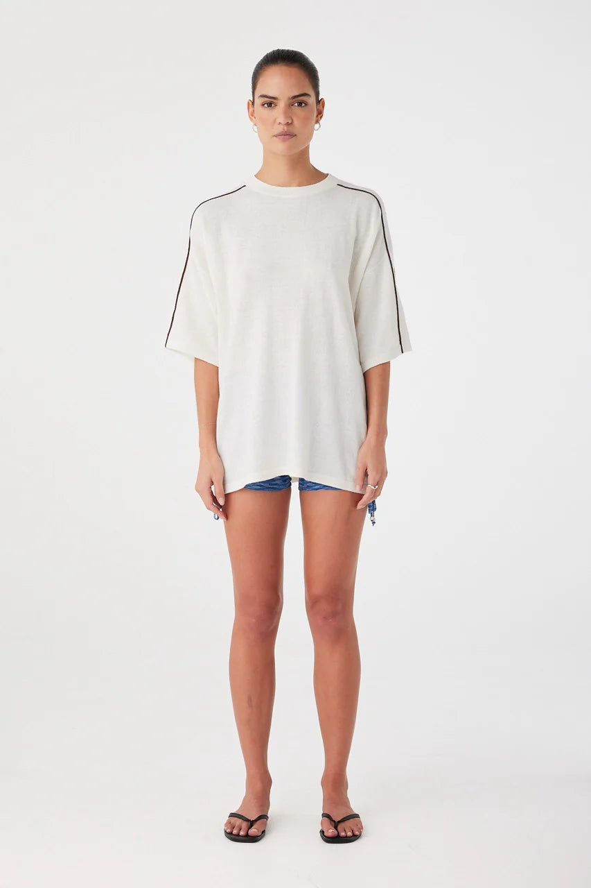 Pippa Oversized Tee Cream
