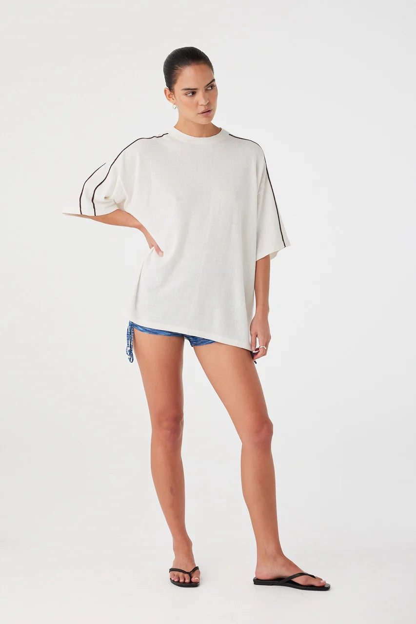 Pippa Oversized Tee Cream