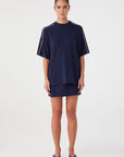 Pippa Oversized Tee Navy