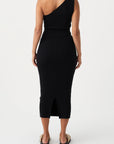 Flora Midi Dress Black