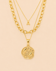 Petite Initial & Zodiac Stack Gold