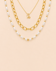 Petite Zodiac, Isla & Pearl Stack Gold