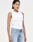 Jonesy Singlet White