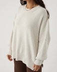 Harper Knit Sweater Grey Marle