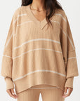 Vera Organic Knit Honey Stripe