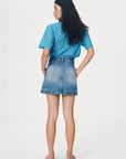 Georgia Denim Mini Skirt Classic Wash