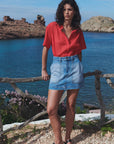 Georgia Denim Mini Skirt Classic Wash