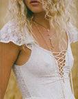 Glastonbury Lace Dress Antique White
