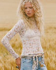 Juliette Lace Top Vintage Cream