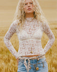 Juliette Lace Top Vintage Cream