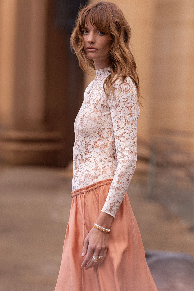 Juliette Lace Top Vintage Cream