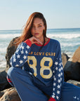 THE LONG SLEEVE YOU CUTE TEE BLUE