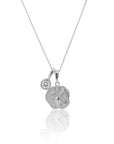 Aries Coin Necklace With Your Birthstone Silver