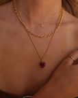 Petite Initial Choker Necklace Gold A-Z