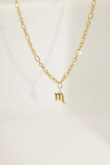 Florina Zodiac Necklace Gold