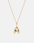 Initial Necklace Bubble Gold