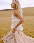 Irma Lace Halter Pearl