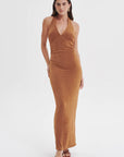 Justine Midi Dress Brown Sugar