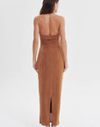 Justine Midi Dress Brown Sugar