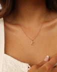 Initial Necklace Classic Gold