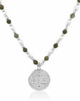 Petite & Epidote Zodiac Stack Silver