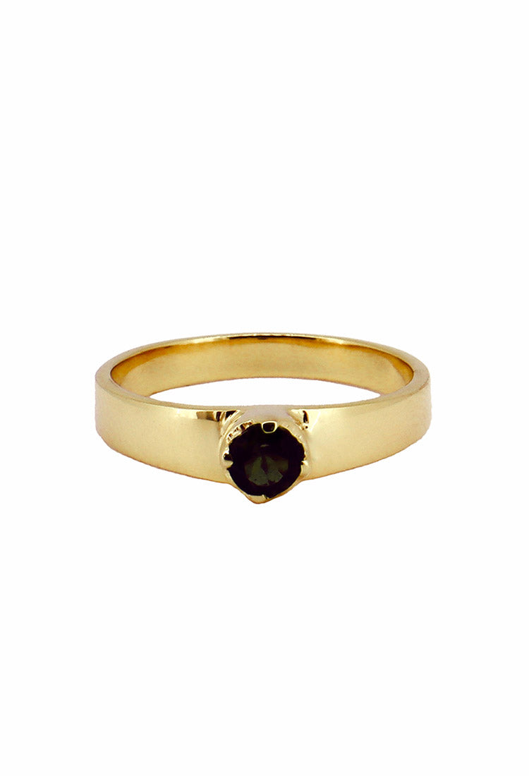 Lira Ring Olive Tourmaline